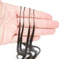 Extensions de cheveux humains ondulés naturels au crochet, tresses sans nœuds, paquets de mèches pré-bouclées vierges birmanes, fabrication à la machine