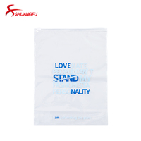 Sac en Plastique Refermable à Fermeture Éclair, Transparent Dépoli avec Impression Personnalisée, pour Emballage de Vêtements