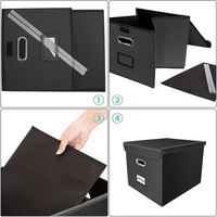 2024 boîte à documents ignifuge nouveau bureau Portable A3 avec dossiers de classement organisateur de fichiers boîte de rangement de documents pour accrocher