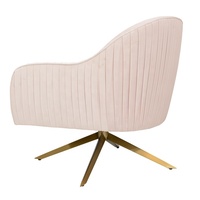 Fauteuil de salon de loisirs moderne de luxe nordique chaise pivotante pour salon canapé meubles Design artisanal utilisation de Villa en plein air