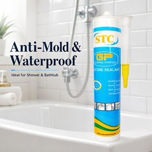 Scellant en silicone anti-moisissure et imperméable pour évier de cuisine et <span class=keywords><strong>baignoire</strong></span>, cartouche de 300 ml - Product Image 3