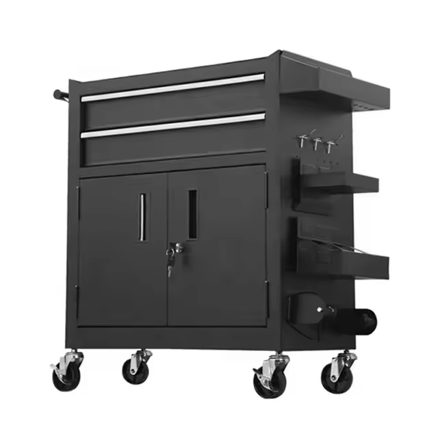 Heavy Duty Stainless Steel Garage Workshop Tool Cabinet 4 Casters Rolling Wheels Eco-Friendly OEM/ODM Available 130KG Capacity