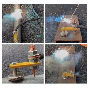 Outil de mise à la terre ZHCY à double aimant, machine de soudage magnétique en acier pour équipement de réparation de carrosserie - Product Image 1