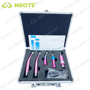 1 세트 키형 저속 2 개 주도 고속 및 컬러 치과 핸드피스 학생 키트 에어 터빈 콘트라 앵글 알루미늄 박스 - Product Image 2