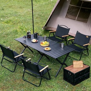 <b>Camping</b> <b>Table</b> Rectangular 52x53x78 Cm <b>Foldable</b> Carbon Steel Easy Assembly Outdoor Picnic Fishing Beach Use - Product Image 3