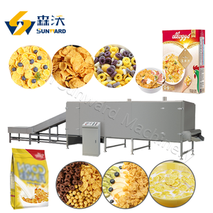 Automática Industrial crujiente dulce Snack Kelloggs desayuno cereales planta de fabricación de copos de maíz que hace la máquina de procesamiento - Product Image 6