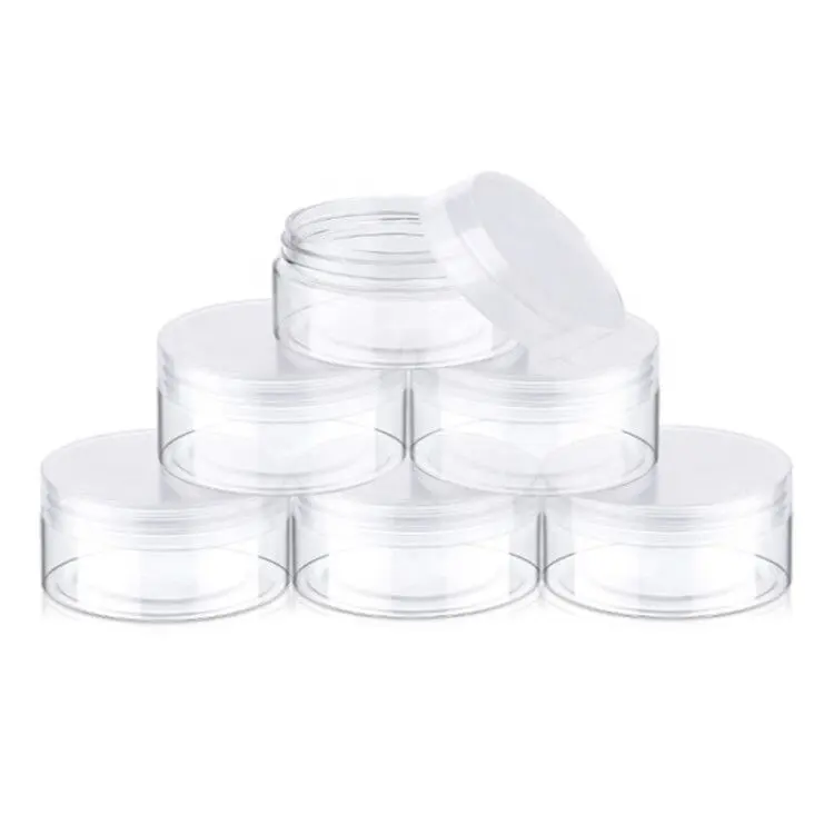 100Ml Plastic Pot Potten Ronde Clear Lekvrije Plastic Container Potten Met Deksel Voor Oogschaduw, Nagels, verf, Sieraden