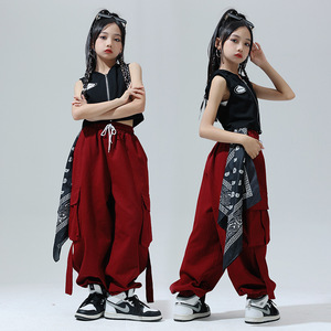 Vêtements de danse <span class=keywords><strong>jazz</strong></span> <span class=keywords><strong>Cool</strong></span> Fashion <span class=keywords><strong>Jazz</strong></span> Ensemble de costumes de pantalons de couleur dopamine pour enfants - Product Image 2