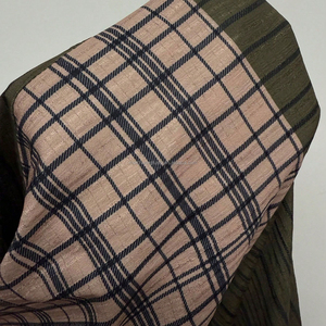 Женский комбинезон свободного кроя с рукавами-крылышками и рукавами-манжетами в стиле пэчворк, повседневный, с узором в клетку - Product Image 6