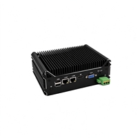 Compacte ventilatorloze pc 12-24V Laag energieverbruik Prijs Intel Core i7 16GB RAM 256GB NVMe Ingebouwde industriële minicomputer