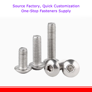 Iso7380 M2 M3 M4 M5 M6 M8 M10 316 thép không gỉ Hex hình lục giác ổ cắm nút Vòng đầu vít bu lông - Product Image 4