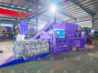Presse hydraulique horizontale pour déchets de bouteilles en plastique, carton, textile, machine de compactage automatique des déchets