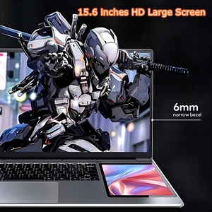 2025 thiết kế mới ds156 cá nhân & nhà máy tính xách tay máy tính cảm ứng đôi màn hình CPU N100 RAM 32GB 15.6 "+ 7" Màn hình kép máy tính xách tay - Product Image 5