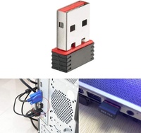 Paquete al por Mayor TOP-1502 RTL8188 Mini Adaptador WiFi USB 2.0, Tarjeta de Red Inalámbrica, 802.11n 150Mbps
