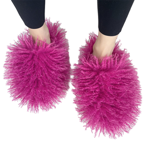 Forro de Piel Sintética de Mongolia Antideslizante para Zapatos Planos de Mujer, Otoño-Invierno - Product Image 1