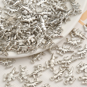 จี้รูปหัวใจผีเสื้อสีเงินสไตล์วินเทจ Y2K วัสดุทำสร้อยคอประดับลูกปัดทำมือ DIY ลูกปัดอะคริลิค/ลูไซต์แบบหลวม อุปกรณ์เสริม - Product Image 3