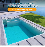 Piscine de luxe sur mesure en fibre de verre enterrée avec spa pour la famille, utilisation en extérieur, non corrosive et résistante au vent