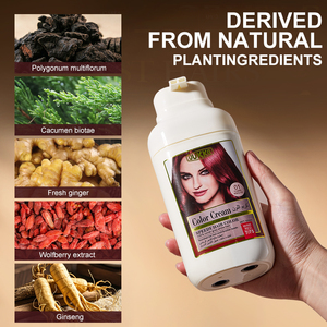UUKKG Shampoo Colorante Permanente a Lunga Durata in 6 Colori: Rosso Vino, Marrone Caffè, Tinta del Tè Scuro per Coprire i <span class=keywords><strong>Capelli</strong></span> Grigi e Modellare lo Stile - Product Image 3