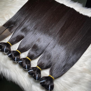 Damla Nakliye Premium İşlenmemiş Düz Çift Atkı %100 İşlenmemiş Kütikül Hizalı Vietnam İnsan Saçı Demetleri Salon Saç Tedarikçisi - Product Image 2