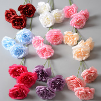 Fleurs artificielles en soie à 3 têtes de roses - Style Austin Big Martin pour mariage, décoration intérieure, accessoire de photographie, personnalisable