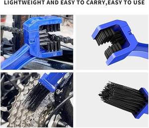 Nettoyeur de chaîne de moto et de vélo, outil de nettoyage des engrenages, brosse de nettoyage pour l'entretien des vélos, kit de nettoyage des engrenages, plastique de haute qualité - Product Image 3