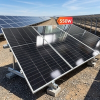 Panneau solaire anti-PID demi-cellules 520W 550W 580W TOPCon Type N IP68 CE TUV pour système solaire domestique et agricole