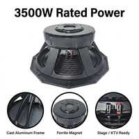 Woofer passif super basse de 21 pouces 7000W avec bobine vocale de 153mm, impédance de 8 ohms, boîtier métallique pour système audio de grande salle