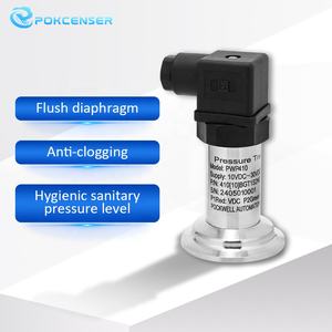 Platte membraan hoge temperatuur flush sanitaire membraan druktransmitter SS316L roestvrij staal 0,5% nauwkeurigheid IP65 - Product Image 3