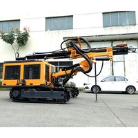 Foreuse rotative sur chenilles Kaishan 20m/25m/40m pour trous de dynamitage en mine, moteur diesel Yuchai/Cummins, couple 1850-5000 N.m