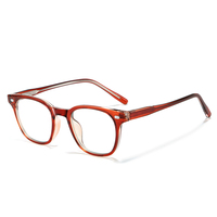 Nuevas Gafas Retro Artísticas con Filtro de Luz Azul para Unisex, Montura de Ácido Propiónico con Inserto de Pin, Versátiles, Sin Receta, Modelo CL 8657