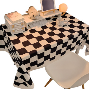 Mantel <span class=keywords><strong>de</strong></span> PVC Hecho a Mano con Estampado <span class=keywords><strong>de</strong></span> Tablero <span class=keywords><strong>de</strong></span> Ajedrez, Impermeable, Moderno, Cuadrado, Personalizable, para Mesa <span class=keywords><strong>de</strong></span> Estudiante, Dormitorio, Mesa <span class=keywords><strong>de</strong></span> Té - Product Image 6