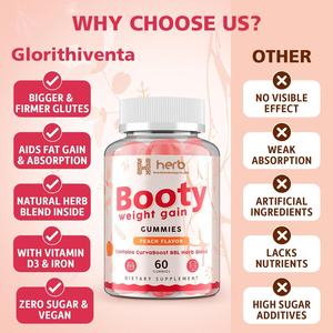 OEM ODM Private Label Booty Gummies for Women, BBL Gummies Contains Curva Boost Herb Blend Booty Gummies - Product Image 4