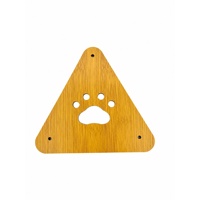 Balle à gratter écologique pour chat en forme d'éléphant, panneau latéral en bois, accessoire pour arbre à chat, ensemble de 2 pièces pour usage intérieur