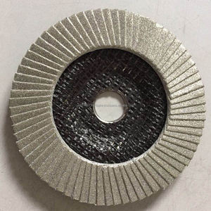 Fabricant de disque à lamelles en diamant électrolytique de 100mm pour aluminium/granit-Carbure de tungstène HOVF durable - Product Image 2