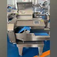 Multifunctionele automatische CNC-machine met dubbele kop voor het snijden van fruit en groenten, commerciële apparatuur voor het snijden, in blokjes zagen en raspen van groenten