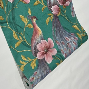 Papel pintado de estilo europeo, rollos de papel tapiz impermeable de PVC, papel tapiz 3D para sala de estar y dormitorio, murales de pared para decoraciones - Product Image 4