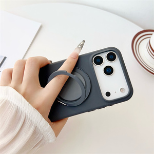 Custodie magnetiche per telefono con staffa rotante di 360 gradi per <span class=keywords><strong>iPhone</strong></span> 17 <span class=keywords><strong>Pro</strong></span> Max 17 Air 16 15 14 13 <span class=keywords><strong>12</strong></span> <span class=keywords><strong>Cover</strong></span> posteriore in <span class=keywords><strong>Silicone</strong></span> tinta unita - Product Image 6