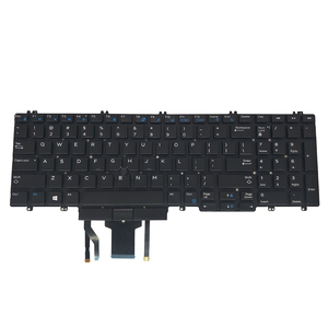 Clavier d'ordinateur portable rétroéclairé en anglais américain pour DELL <span class=keywords><strong>Precision</strong></span> 3530 7530 <span class=keywords><strong>7730</strong></span> E7530 M7530 7740 0266YW, nouveau clavier noir avec trackpoint - Product Image 1