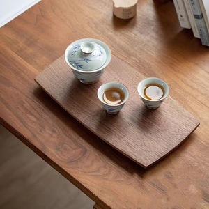 Solid Wood Tray Black Walnut For Tea Coffee Desserts Home Use - Product Image 3