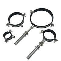 Collier de serrage pour tube en acier inoxydable 304, à vis interne allongée, pour suspension de tuyaux, vente en gros du fabricant