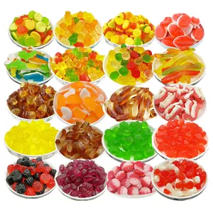 500g/1kg özel toptan lal toplu pektin jelatin tatlılar yumuşak şeker jöle gummies