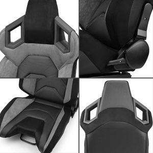 Factory Wholesale car Bucket <span class=keywords><strong>Seats</strong></span> Renn sitze Liegen aus grauem Leder Carbon Fiber Bucket <span class=keywords><strong>Seats</strong></span> - Product Image 4