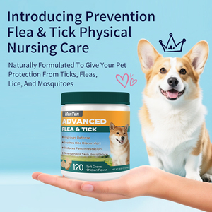 Integratore per <span class=keywords><strong>Cani</strong></span> Contro Pulci e Zecche, Compresse Morbide con Semi <span class=keywords><strong>di</strong></span> Lino, Neem e Vitamine B, Supporto per la Pelle del Cane - Product Image 2
