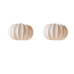 Japanese Style Pendant <b>Light</b> Round White Fabric <b>LED</b> E27 For Living Room Bedroom Zen <b>Tea</b> Room Hotel Decor - Product Image 2