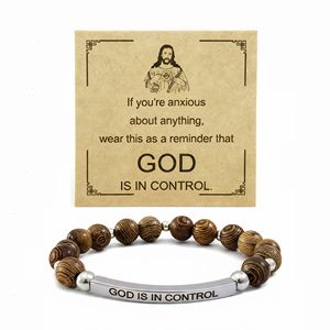 Pulsera <span class=keywords><strong>de</strong></span> Fe con Tarjeta <span class=keywords><strong>de</strong></span> Mensaje "<span class=keywords><strong>DIOS</strong></span> ESTÁ EN CONTROL", Pulsera Cristiana <span class=keywords><strong>de</strong></span> Acero Inoxidable para Bautizo, Regalo <span class=keywords><strong>de</strong></span> Iglesia - Product Image 5