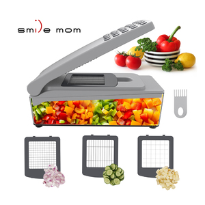 Accesorios de Cocina Multifuncionales de Acero Inoxidable con Certificación LFGB, Cortador de Verduras y Picador de Cebolla con Recipiente - Product Image 5