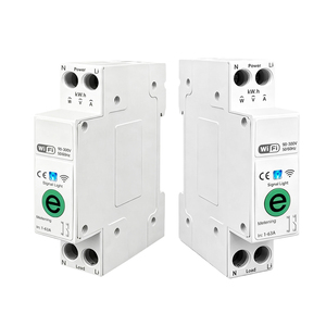 Interrupteur intelligent WIFI <span class=keywords><strong>Ewelink</strong></span> 63A avec compteur de consommation d'énergie, surveillance, disjoncteur, minuterie, relais MCB TUYA <span class=keywords><strong>Smartlife</strong></span> - Product Image 1