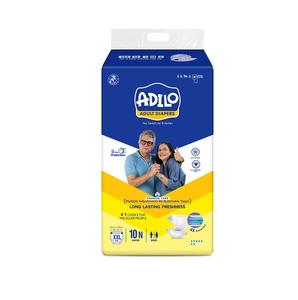 Couche pour adulte Adilo, style à bande ouverte, taille extra large, conçue pour une absorption maximale, ajustement confortable et sécurisé, facile à porter - Product Image 1