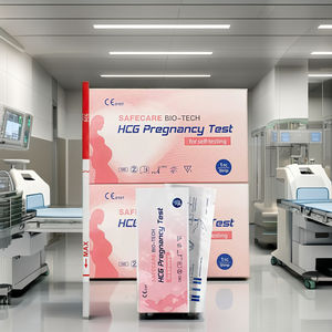 Bandelettes de test de grossesse manuelles à technologie avancée, certifiées CE, équipement en plastique durable de classe II pour l'analyse pathologique à domicile - Product Image 3