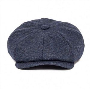 Casquette Gavroche Rétro Grande Taille pour Homme en Polyester/Coton avec Boucles, Béret Octogonal Style Peaky pour Voyage et Activités de Plein Air – Vente en Gros - Product Image 5